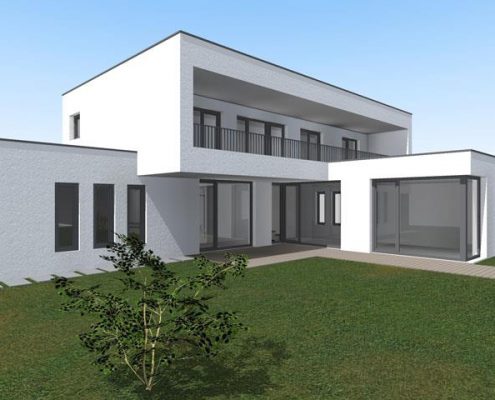 Visualisierung Einfamilienwohnhaus Mastaplan in Wels und Rohrbach