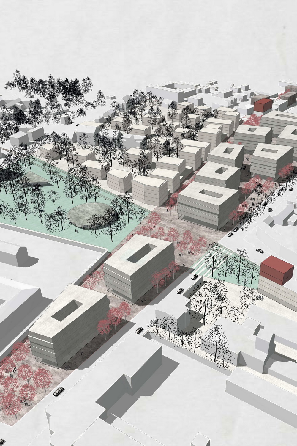 Wettbewerb Lokalbahnhof Wels, Details - Mastaplan GmbH und Mia2