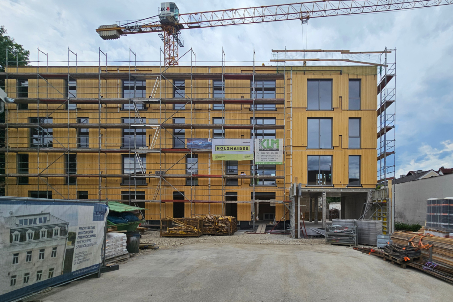 Baufortschritt Wohnbau Hygge Wels
