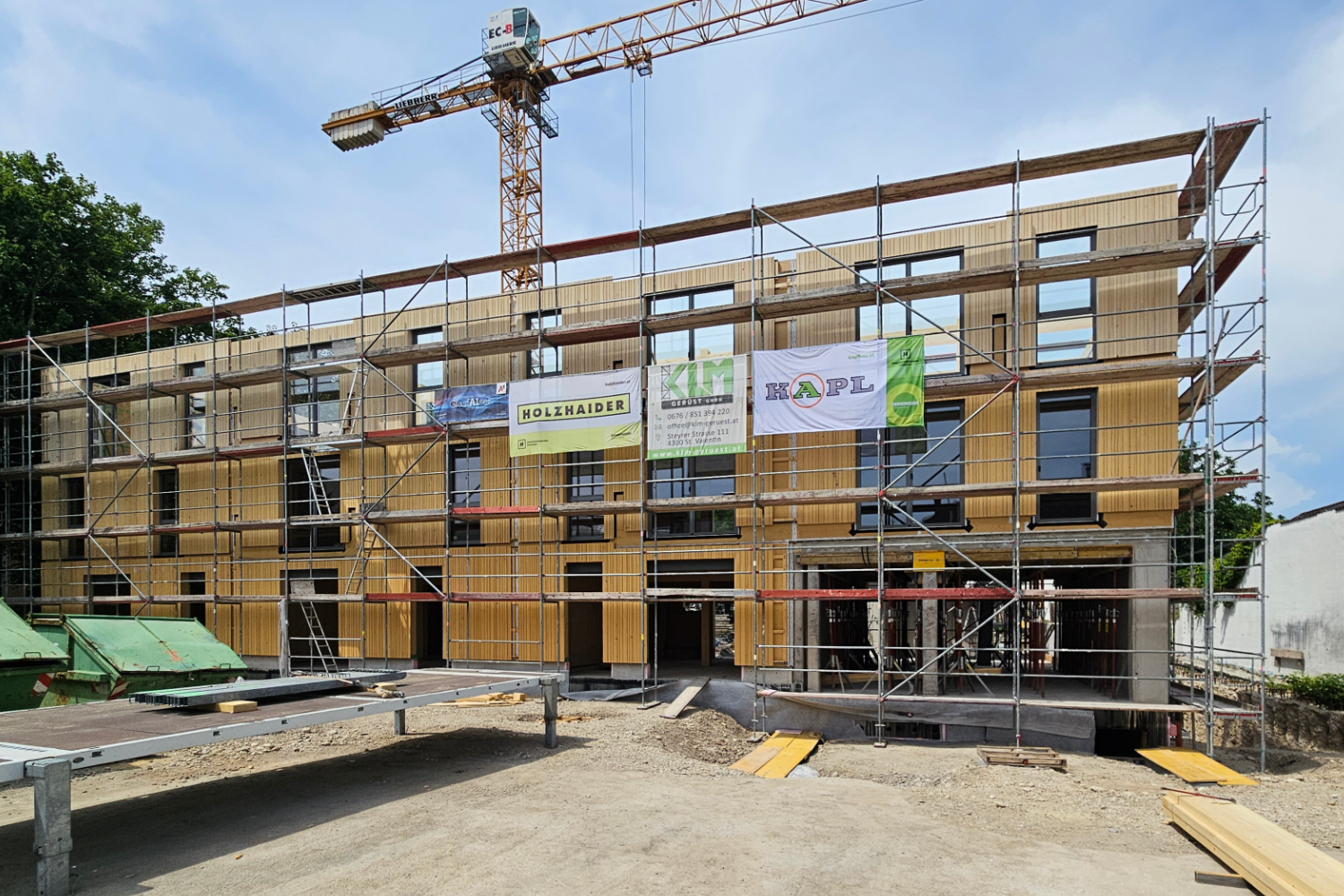 Baufortschritt Wohnbau Hygge Wels