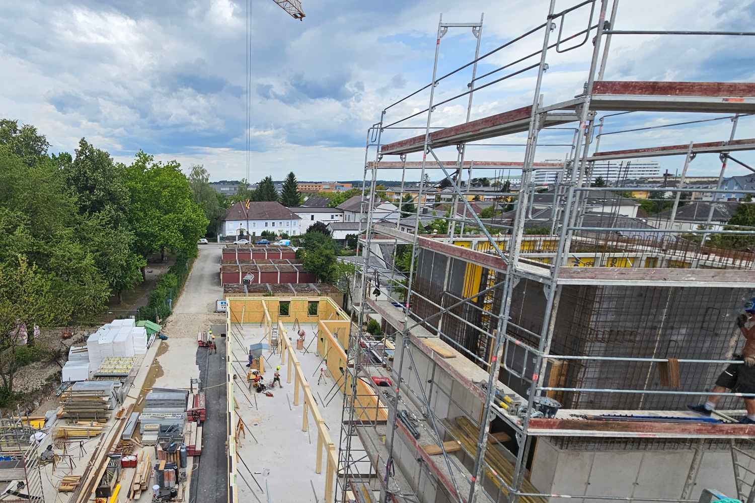 Baufortschritt Wohnbau Hygge Wels